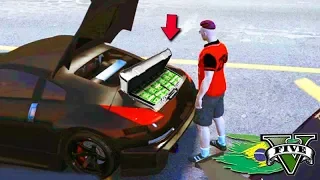 GTA V: BRASIL ROLEPLAY - ROUBARAM $100,000 do MEU CARRO!!!