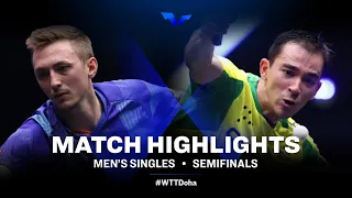 Liam Pitchford vs Hugo Calderano | WTT Star Contender Doha 2021 | Men's Singles | Semifinals