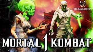 THE GREEN SKULL BRUTALITY! - Mortal Kombat 1: "Quan Chi" Gameplay (Sub-Zero Kameo)