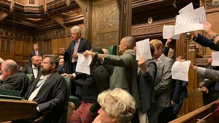 MPs spark chaos in Parliament in prorogation protest