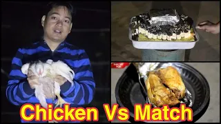 Experiment : 200,000 Match Sticks VS Chicken || Raj The Mystery Vlog-5 ||