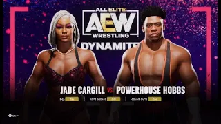 AEW Fight Forever-Jade Cargill vs. Powerhouse Hobbs (Dynamite).