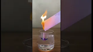 Science Experiment  | Fire🔥 on Water 😱  | #short #youtubeshorts #fire #experiment