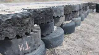 Такого не делал ни кто, фундамент из покрышек/No one did this, the foundation of tires