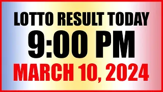 Lotto Result Today 9pm Draw March 10, 2024 Swertres Ez2 Pcso
