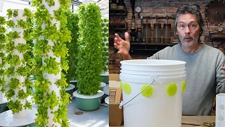 Cheap & Easy Vertical Tower Garden with No Power, Diy Hydroponics