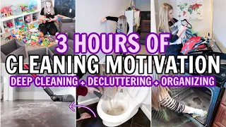 EXTREME DEEP CLEAN, DECLUTTER & ORGANIZE | CLEANING MOTIVATION MARATHON | 3 HOUR CLEAN WITH ME 2022