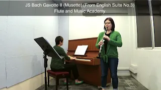 Clarinet ABRSM Grade 2 from 2022, A1 JS Bach Gavotte II Musette From English Suite No 3