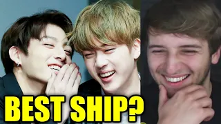 BTS Jinkook being the nation's duo Reaction! (Jin + Jungkook ship moments)