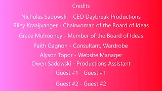 Updated Daybreak Credits