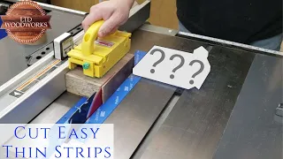 Thin Strip Guide For The Table Saw Alternative/ Get Repeatable Cuts Every Time!