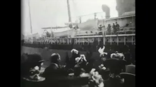 S.S. "Coptic" at Dock (1897) Edison