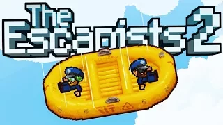 ESCAPING a PRISON PLANE Using a LIfe Raft! - The Escapists 2 Gameplay