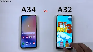 SAMSUNG A34 5G vs A32 5G Speed Test