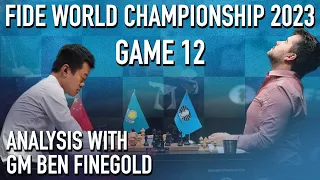 2023 World Chess Championship Recap - Game 12