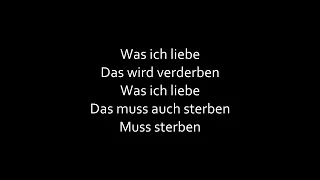 Rammstein - Was Ich Liebe (Lyrics)