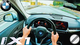 BMW iX1 xDrive30 313PS U11 - Top Speed Drive on German Autobahn POV | 0-100 km/h