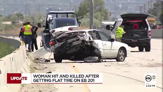 Woman killed in crash on SR-201 while fixing a flat tire