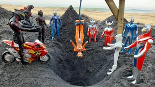 ULTRAMAN ZERO & ULTRAMAN DYNA SELAMATKAN ULTRAMAN CANTIK DARI JEBAKAN MONSTER GODZILLA