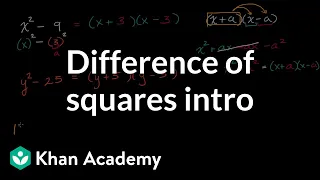 Difference of squares intro | Mathematics II | High School Math | Khan Academy