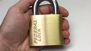 (188) Federal Lock HS70 Padlock Picked