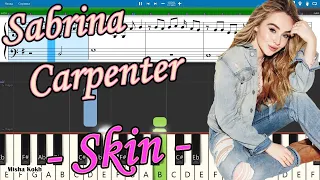 Sabrina Carpenter - Skin [Piano Tutorial | Sheets | MIDI] Synthesia