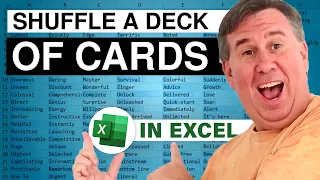 Excel - Shuffle A Deck of Cards in Excel (feat. Dan Mayoh) - Episode 1610