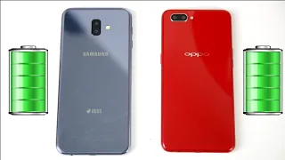 Galaxy J6+ (J6 Plus) vs Oppo A3S battery Charging time test