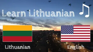 Learn before Sleeping - Lithuanian (native speaker)  - with music