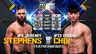 Jeremy Stephens vs Doo Ho Choi