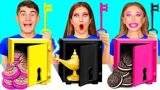 Solve the Mystery Challenge of 1000 Keys | Funny Food Challenges by BaRaDa