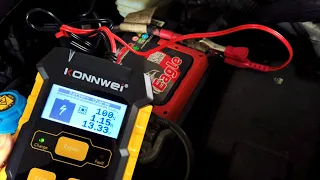 Konnwei KW510 battery diagnostic tool unboxing, test, pros & cons