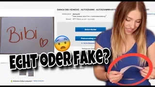 Ich bestelle ein Autogramm für 25€ von mir.. ist es ECHT / FAKE ? 😨 | Bibi