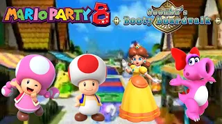 Mario Party 8 - Toadette vs Toad vs Daisy vs Birdo - Goomba's Booty Boardwalk