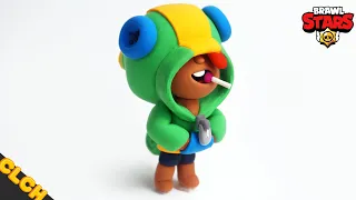 Making Brawl Stars LEON - Clay Tutorial🦎(Clay art)