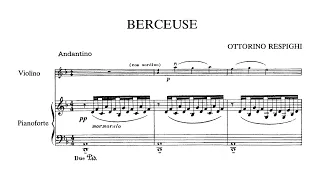 [Score] Respighi - 6 pezzi for violin and piano, P. 31 (1901)