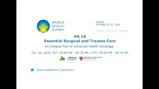 PD 19 - Essential Surgical and Trauma Care - World Health Summit 2020