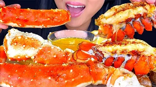 ASMR GIANT KING CRAB SEAFOOD BOIL COMPILATION NO TALKING MUKBANG (EATING SOUNDS) ASMR Phan