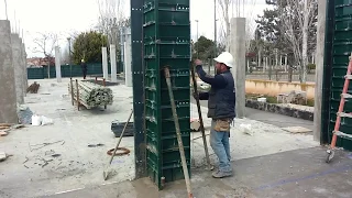 Cofresa Formwork System for a pillar on site