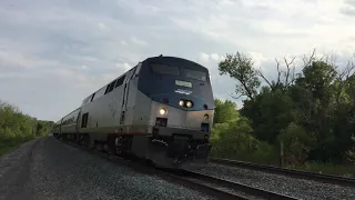 80-110 MPH Amtrak Trains At Railroad Crossings!!!