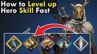 How to level up fast Hero Skill in Viking Rise || Viking Rise Tips