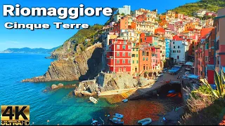 Cinque Terre Walking Tour - Riomaggiore Italy Tour 4k UHD 60 fps