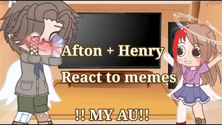 !!MY AU!! Aftons + Henry react to memes || Helliam