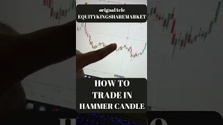 How to identify Trend reversal | Hammer candlestick Pattern | #nifty50 #shorts #bull #stockmarket