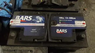 Regeneration of a maintenance-free (sulphated) battery goes in winter