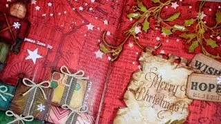 Art Journal page : Merry Christmas