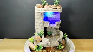 Table top waterfall fountain water fountain making step by step