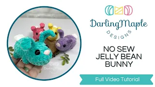 How to Make No Sew Jelly Bean Bunny / Cute Crochet Bunny / Full Video Tutorial / Amigurumi Rabbit