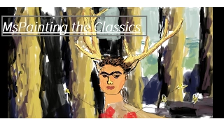 MsPainting the Classics- Frida Kahlo-Deer