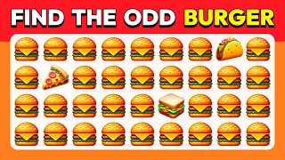 Find the ODD One Out - Junk Food / Fast Food Edition 🌮🍕🍔 Easy, Medium, Hard levels